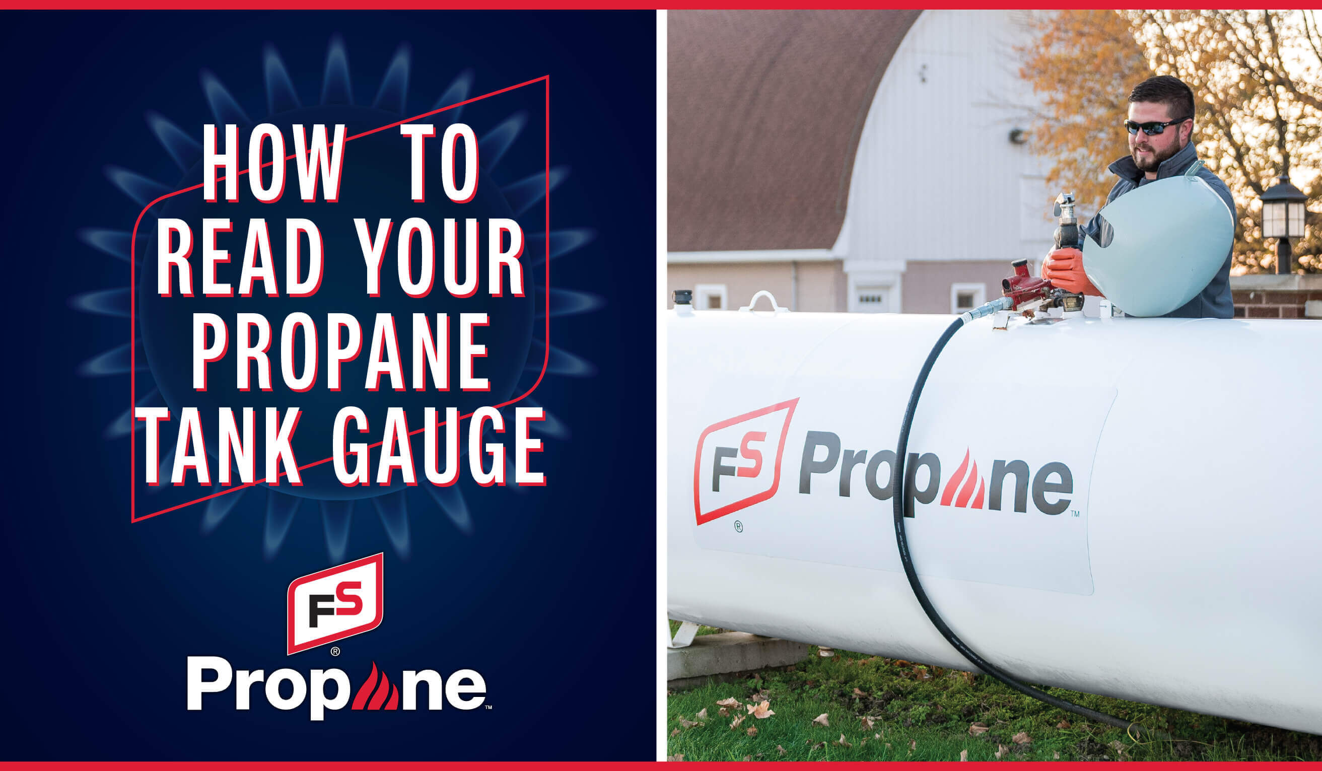 How to read a propane tank gauge